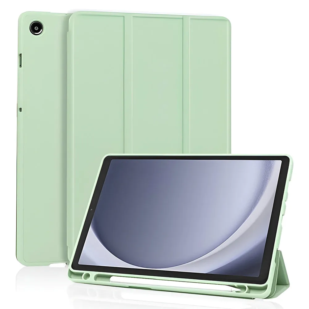 Custodia per Samsung Galaxy Tab A11 / Tab A9, Techsuit, Flex Trifold New Model, Verde Matcha - immagine 1