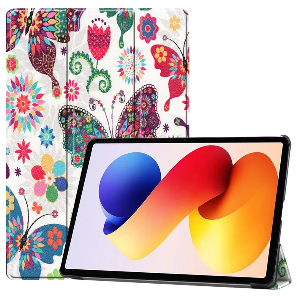 Custodia per Xiaomi Redmi Pad 2 Pro, Techsuit, FoldPro Butterfly, Multicolore - immagine 1