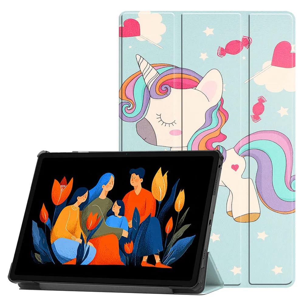 Custodia per Lenovo Idea Tab Plus, Techsuit, FoldPro Unicorn, Multicolore - immagine 1