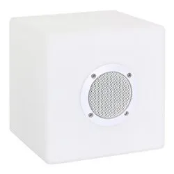 Lampada musicale bluetooth CUBO Speaker Bianco (1 luce - Multicolore) (IP44) (20x20x20cm) 0827436 - immagine 1