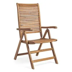 Sedia con braccioli legno NOEMI Acacia naturale 0805124 - immagine 1