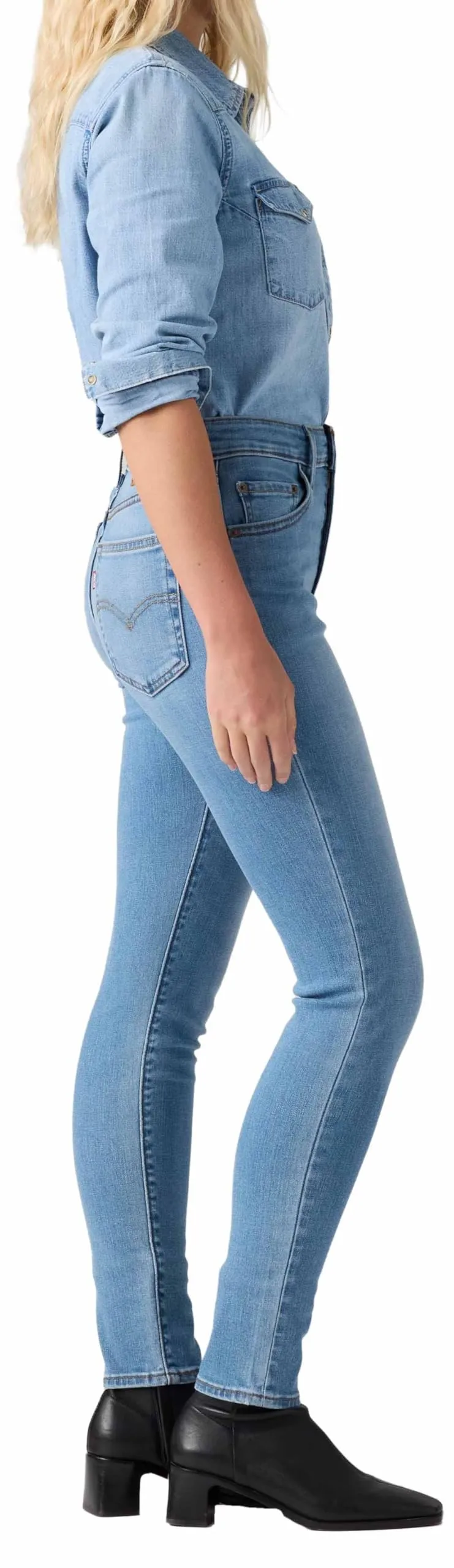 721 Skinny True Blue Mid a Vita Alta - immagine 2