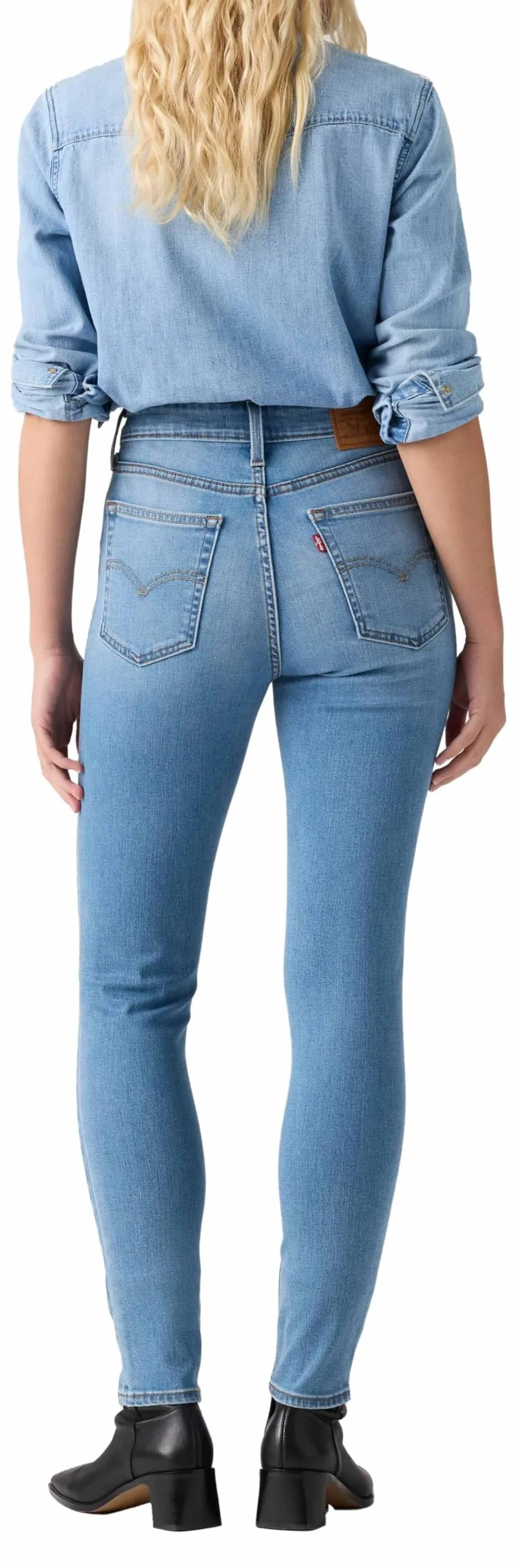 721 Skinny True Blue Mid a Vita Alta - immagine 4