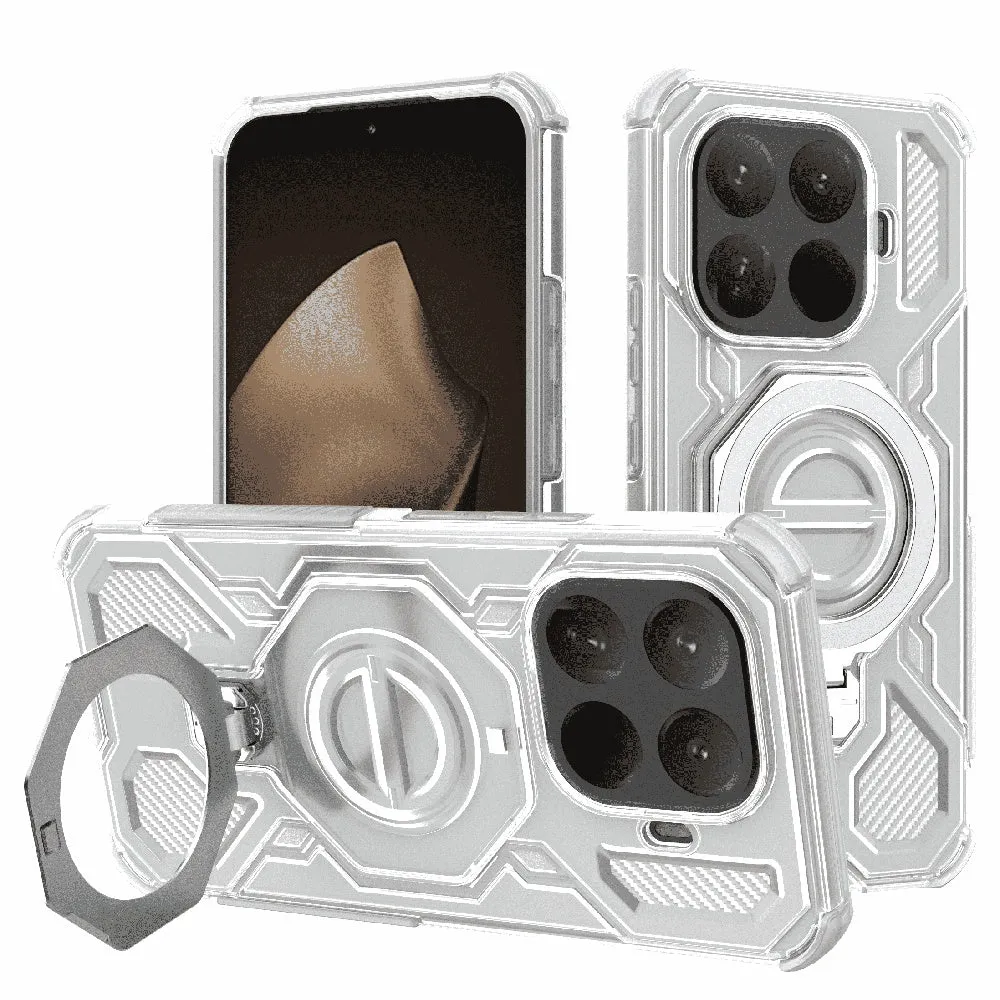 Custodia per Xiaomi 15T Pro, Techsuit, Carbon Shield Pro, Bianca - immagine 1