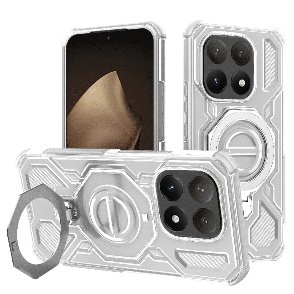 Custodia per Xiaomi 15T, Techsuit, Carbon Shield Pro, Bianca - immagine 1