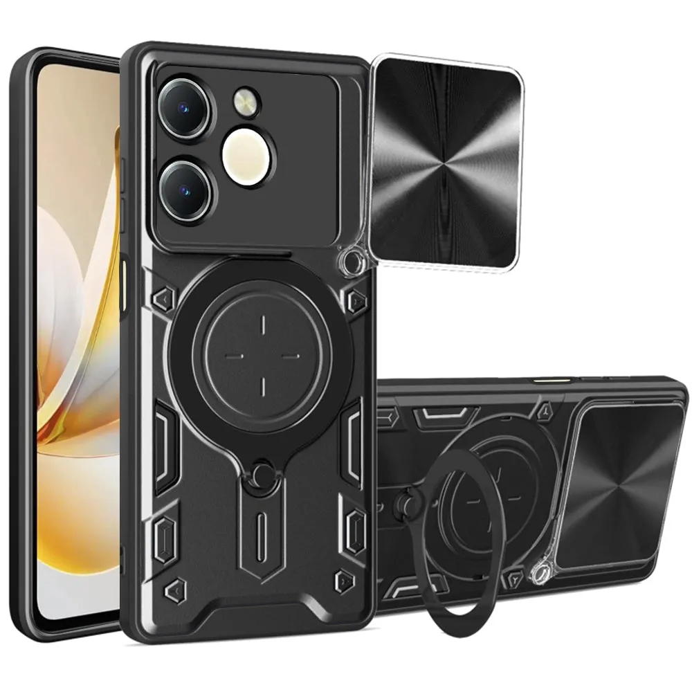 Custodia per Realme Note 70T, Techsuit, CamGuard Pro, Nera - immagine 1