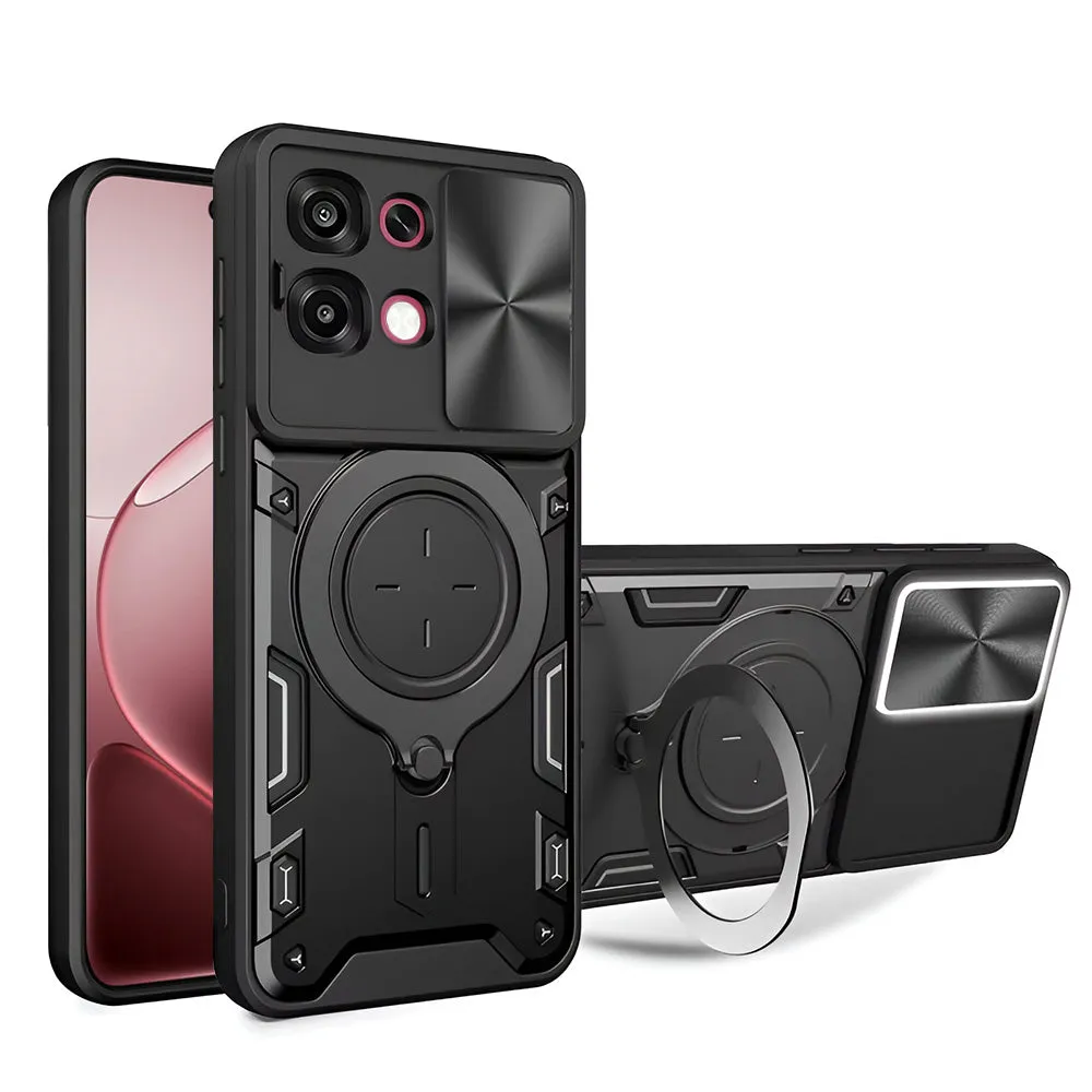 Custodia per Oppo A6 Pro 5G / A6 Pro 4G, Techsuit, CamGuard Pro, Nera - immagine 1