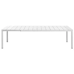 Tavolo da esterno alluminio RIO Alu 210 Extensible Allungabile Bianco (210-280x100x75cm) 48853 00 000 - immagine 1