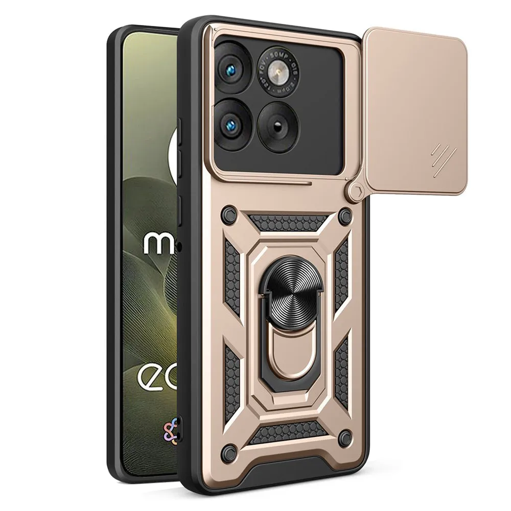Custodia per Motorola Edge 70, Techsuit, CamShield, Dorata - immagine 1