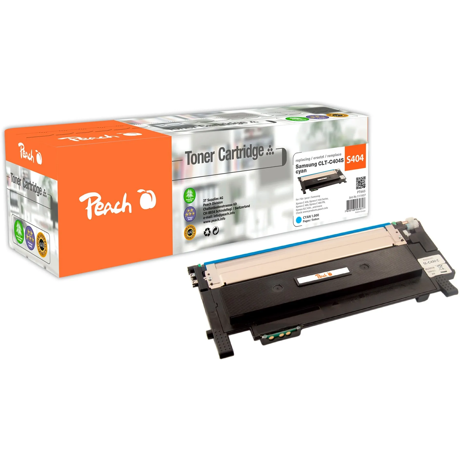 111937 cartuccia toner 1 pz Ciano - immagine 1
