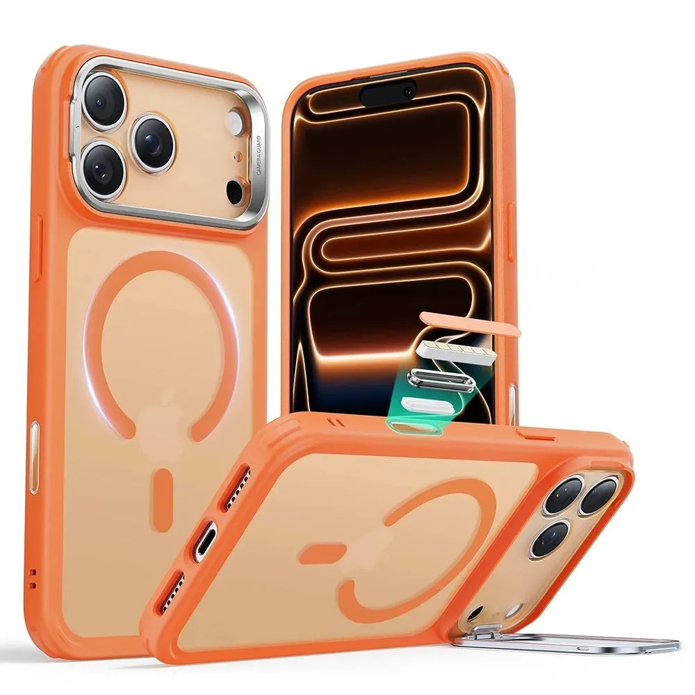 Custodia MagSafe per Apple iPhone 17 Pro, ESR, Classic Hybrid Kickstand Slide, Arancione Satinato - immagine 1