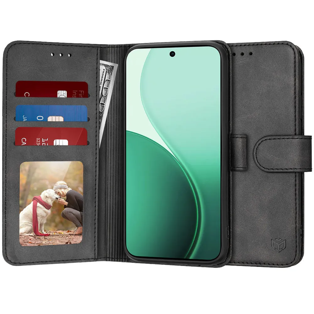 Custodia per Oppo Reno14, Techsuit, Diary Book, Nera - immagine 1