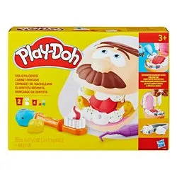 Pasta modellabile ( 4 vasetti 57gr, 2 da 113 gr e accessori ) Il Dottor Trapanino playset PLAY DOH F12595L0 - immagine 1