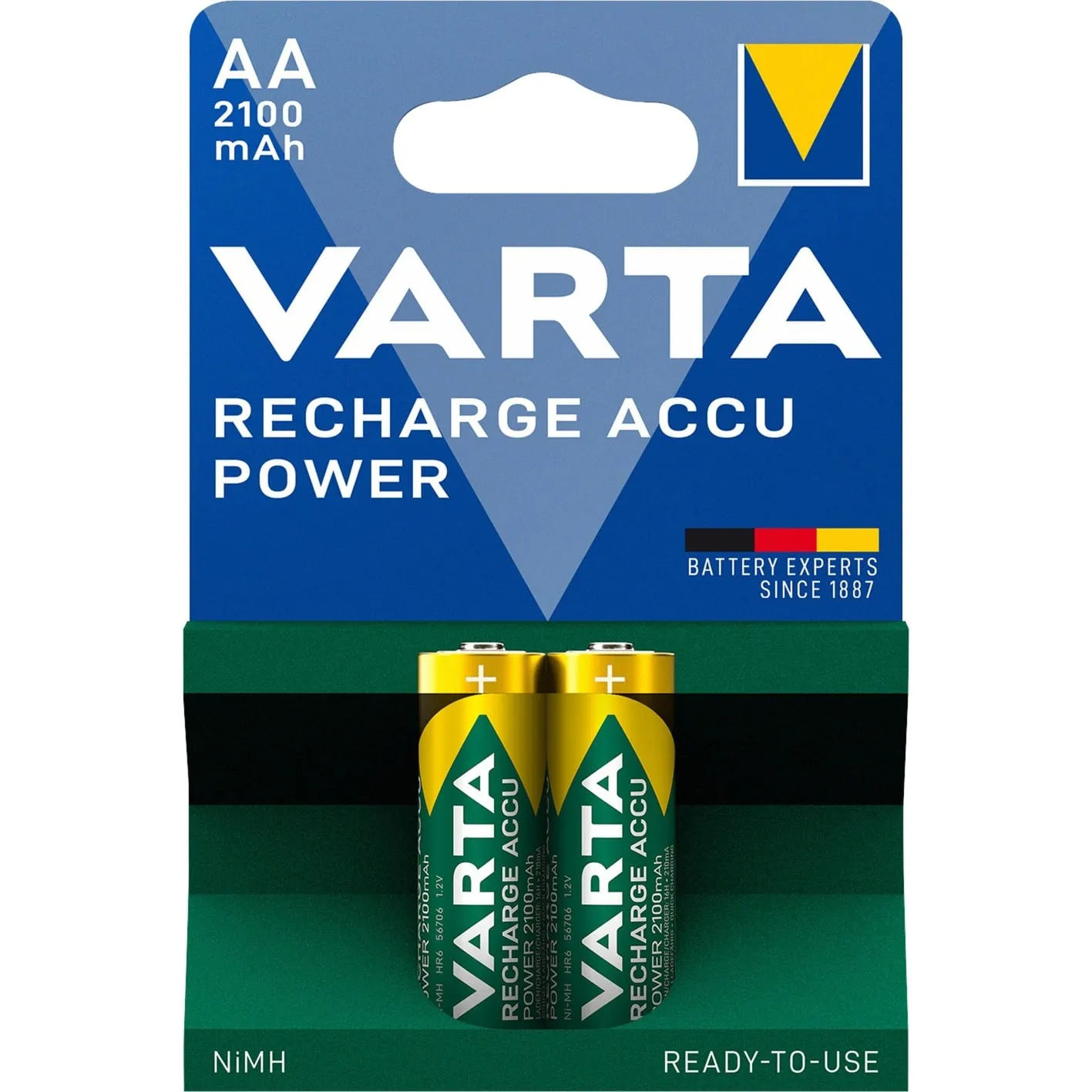 Longlife Batteria ricaricabile Stilo AA Nichel-Metallo Idruro (NiMH) - immagine 1