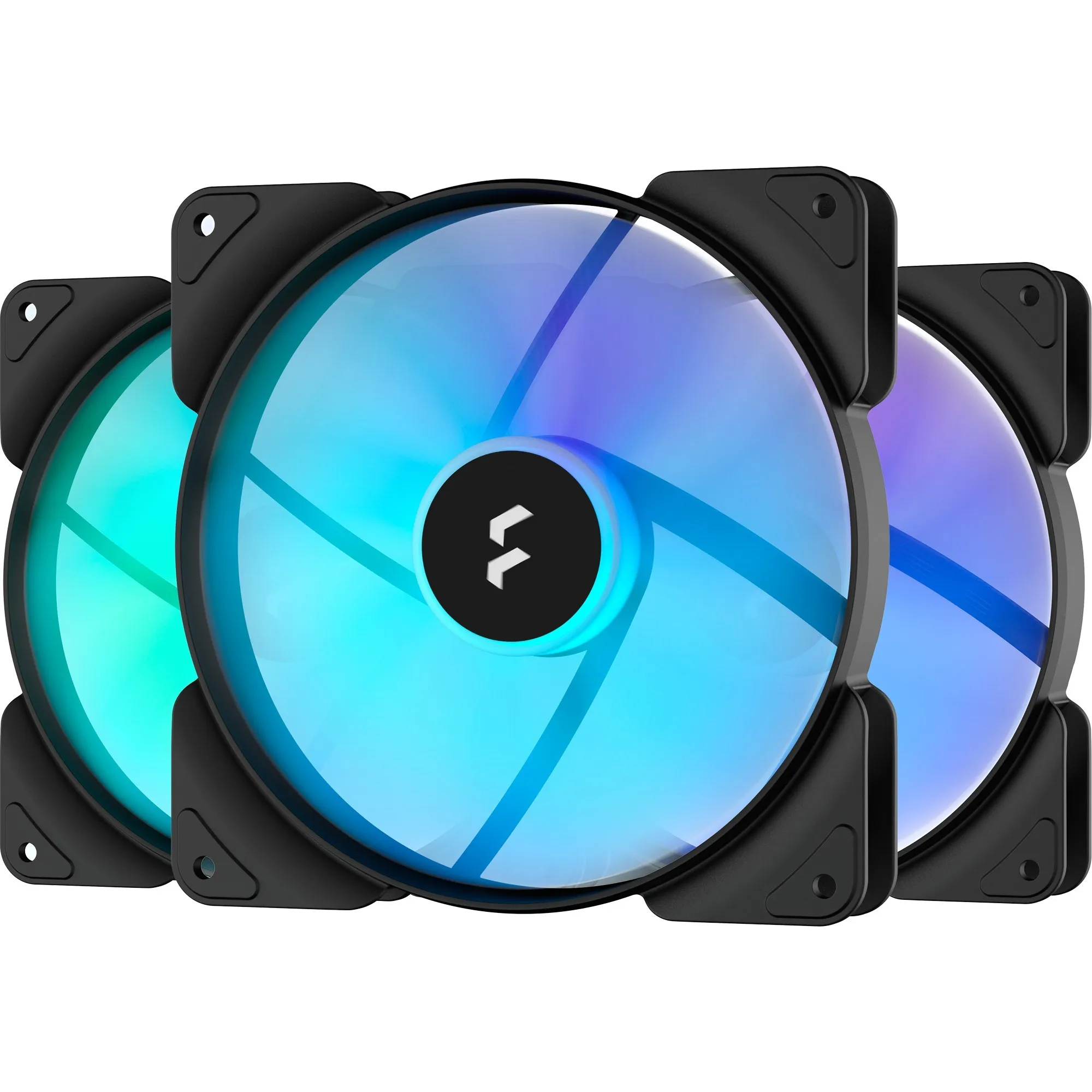 Aspect 14 RGB PWM Case per computer Ventilatore 14 cm Nero 3 pz, Ventola - immagine 1