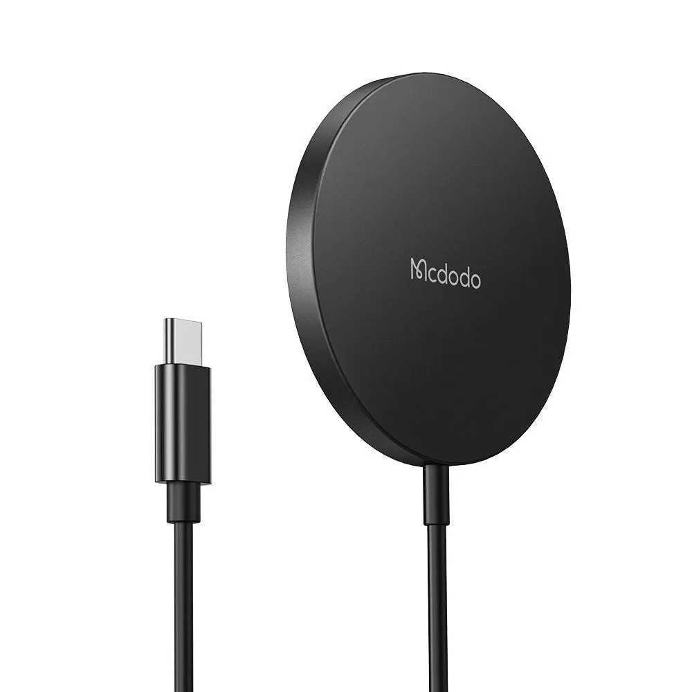 Caricabatterie Wireless McDodo CH-4360 Moon, 15W, 1.67A, Nero - immagine 1