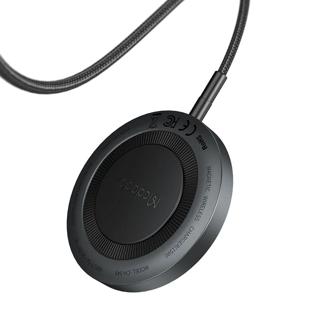 Caricabatterie Wireless McDodo CH-5490, 15W, 1.67A, Nero - immagine 1