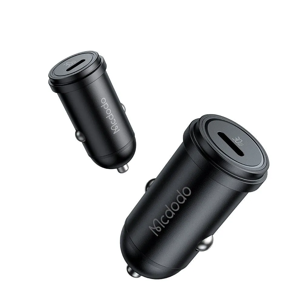 Caricabatterie Auto McDodo CC-7491 Obsidian, 30W, 3A, 1 x USB-C, Nero - immagine 1