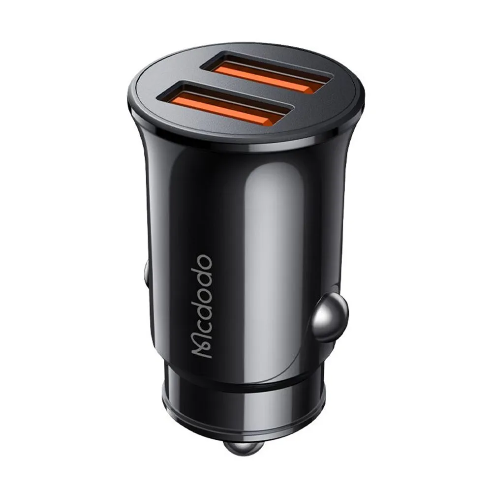 Caricabatterie Auto McDodo CC-6602, 12W, 2.4A, 2 x USB-A, Nero - immagine 1