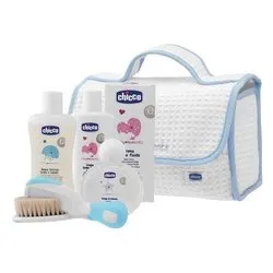 Set regalo Beauty Bag con manico BABY MOMENTS Azzurro 00010618000000 - immagine 1