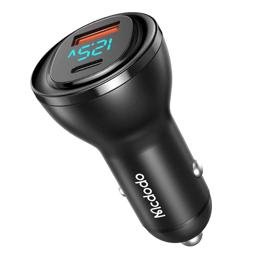 Caricabatterie Auto McDodo CC-5670 Display, 95W, 5A, 1 x USB-A - 1 x USB-C, Nero - immagine 1