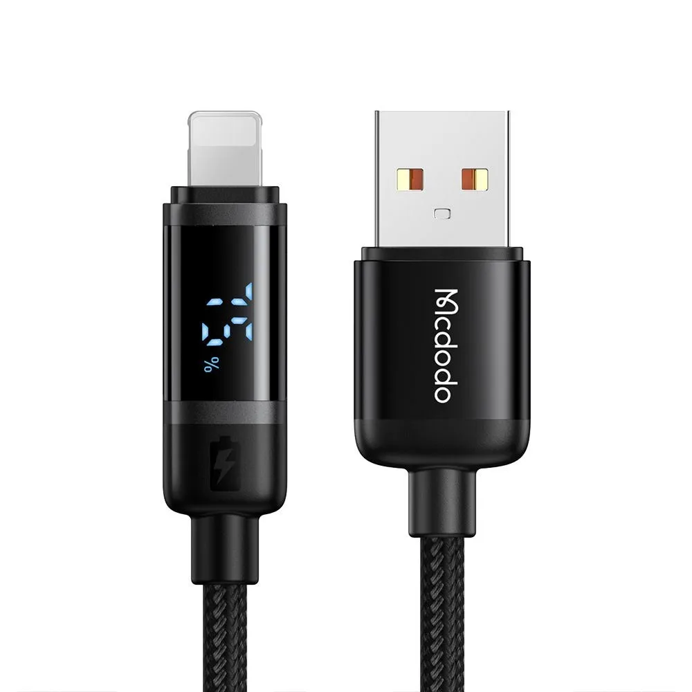 Cavo Dati e Ricarica USB-A - Lightning McDodo CA-5000 Bat Display, 18W, 1.2m, Nero - immagine 1