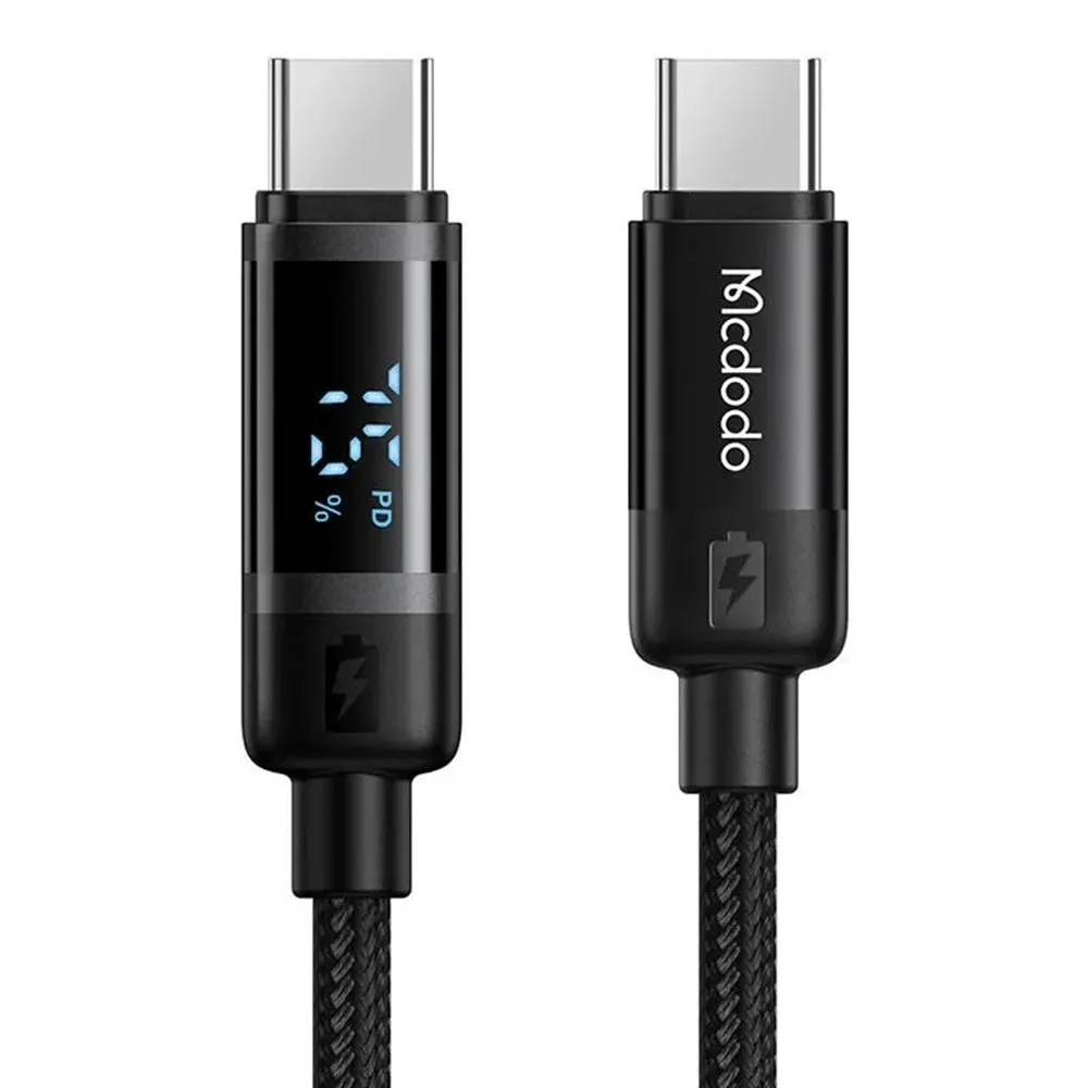 Cavo Dati e Ricarica USB-C - USB-C McDodo CA-5780 Bat Display, 60W, 1.2m, Nero - immagine 1
