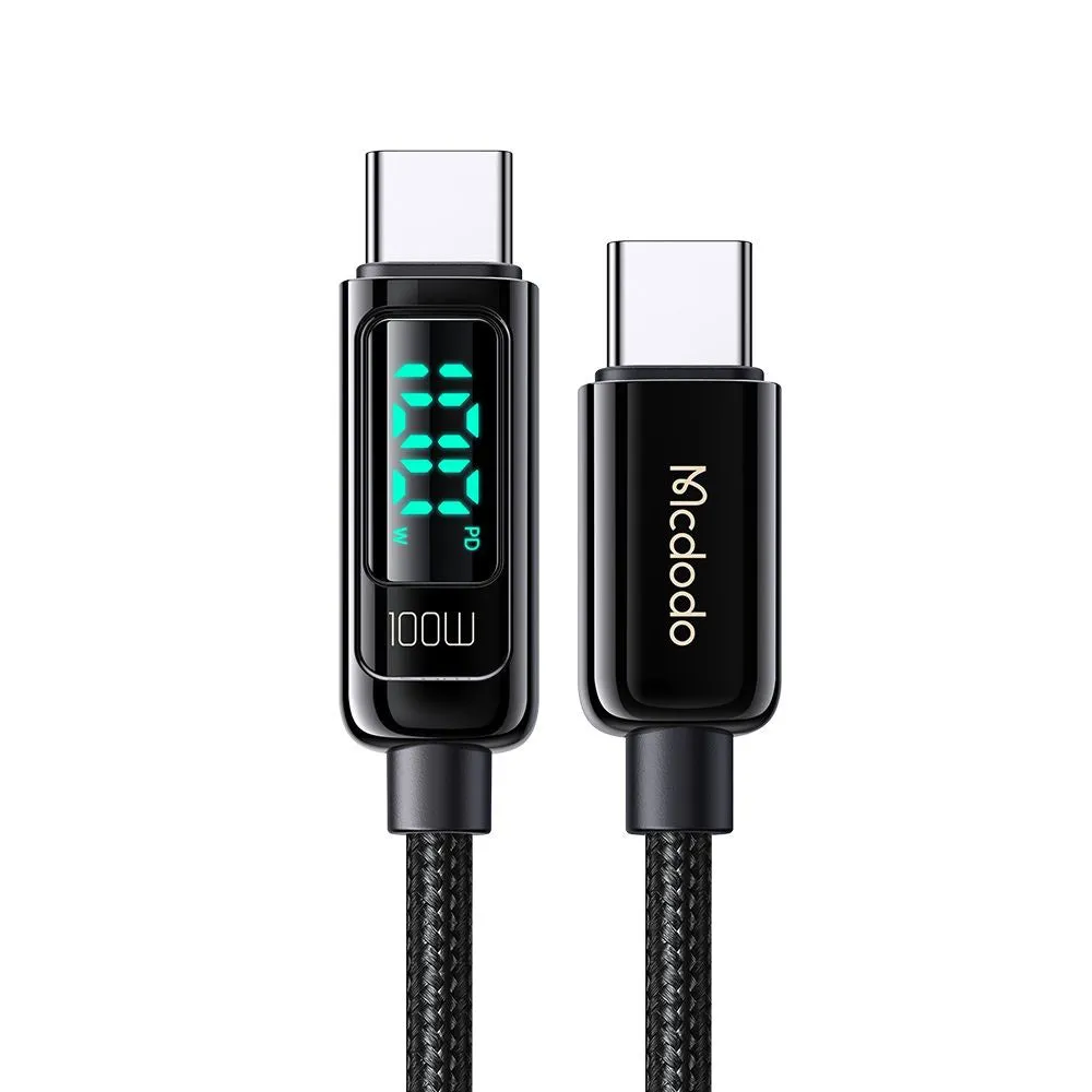 Cavo Dati e Ricarica USB-C - USB-C McDodo CA-8820 Display, 100W, 1.2m, Nero - immagine 1