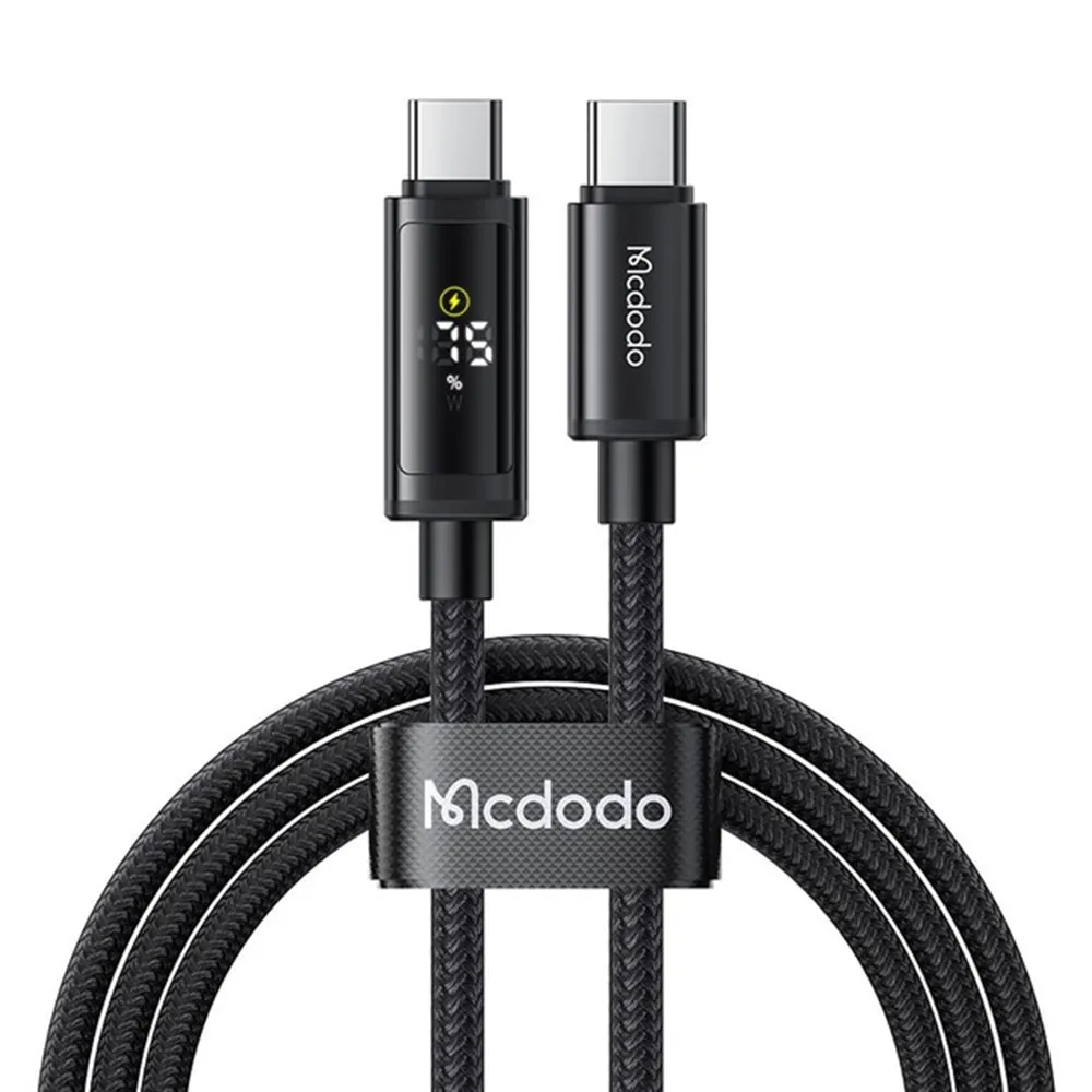 Cavo Dati e Ricarica USB-C - USB-C McDodo CA-8000 Display, 100W, 1.2m, Nero - immagine 1