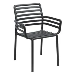 Sedia con braccioli polipropilene DOGA Armchair Antracite 40254 02 000 - immagine 1