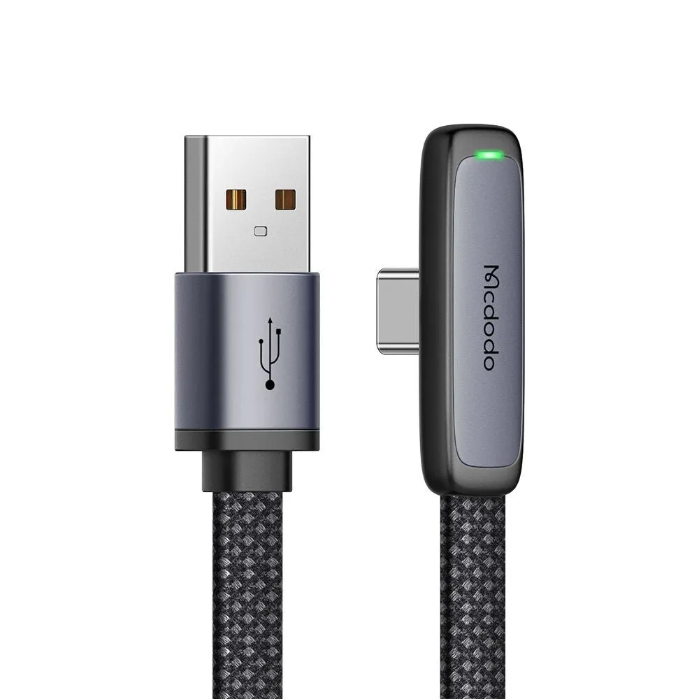 Cavo Dati e Ricarica USB-A - USB-C McDodo CA-3340 Angled, 100W, 1.2m, Nero - immagine 1