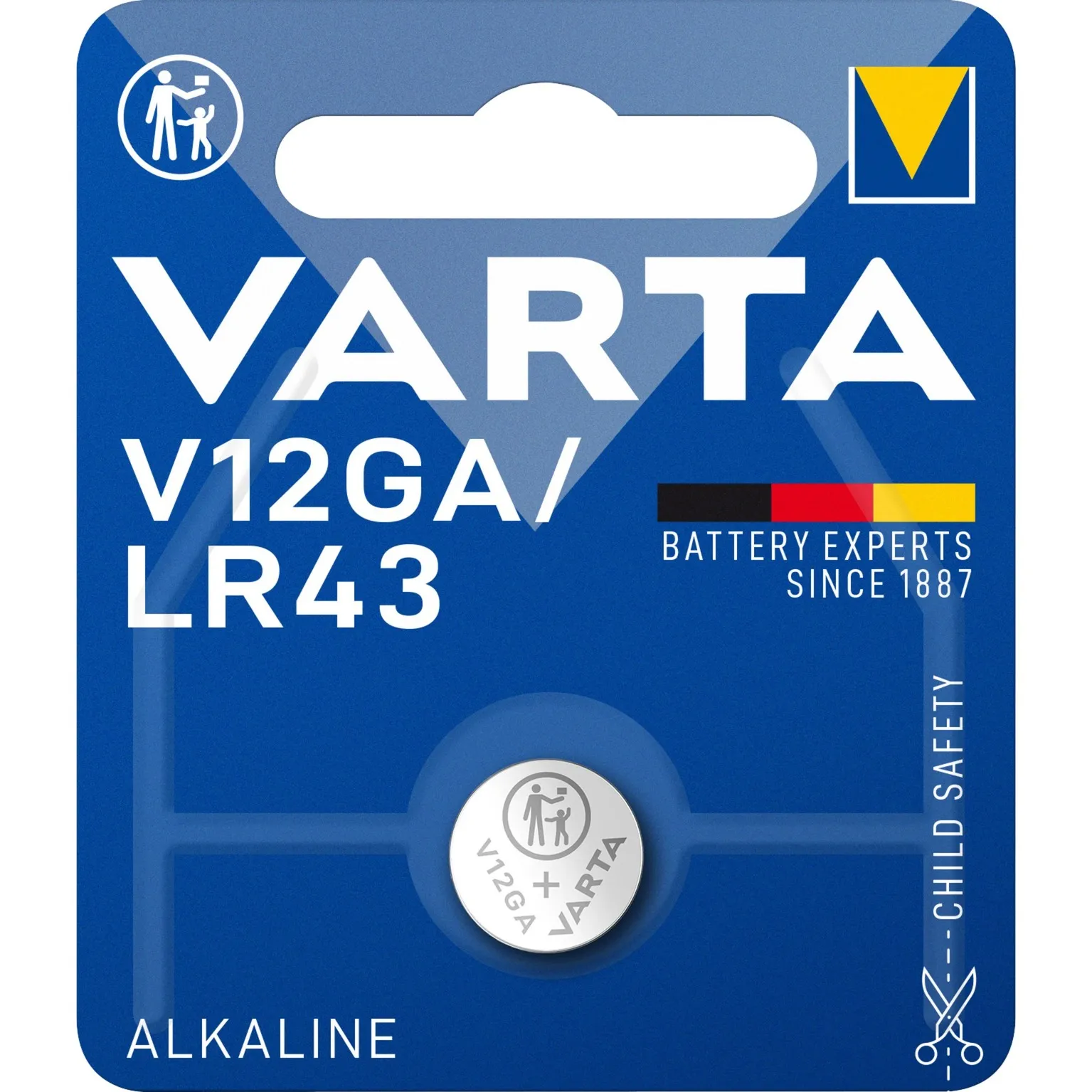 ALKALINE V12GA, LR43 (Batteria Speciale , 1.5V) Blister da 1 - immagine 1