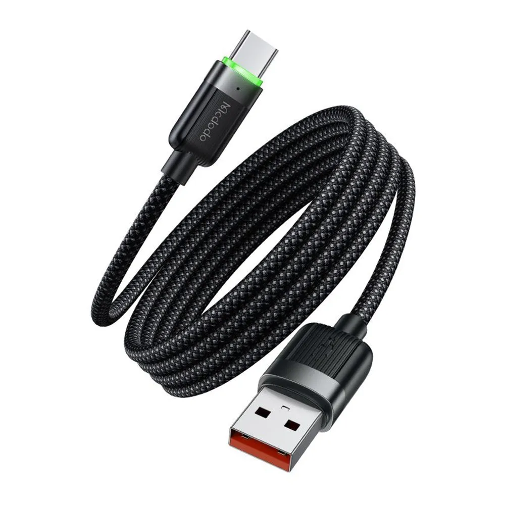 Cavo Dati e Ricarica USB-A - USB-C McDodo CA-5650 Self Winding, 66W, 1.2m, Nero - immagine 1