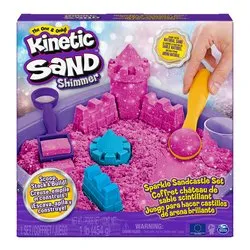 Castello Shimmer Rose Sabbia creativa (453gr) KINETIC SAND 6063520 - immagine 1