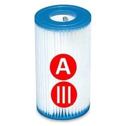 Cartuccia filtro piscina Tipo A 1 pz Intex 29000, Intex 59900, Bestway Tipo III SPM245 - immagine 1