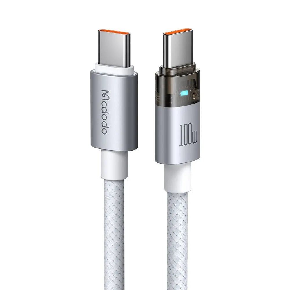 Cavo Dati e Ricarica USB-C - USB-C McDodo CA-5582, 100W, 1.2m, Bianco - immagine 1
