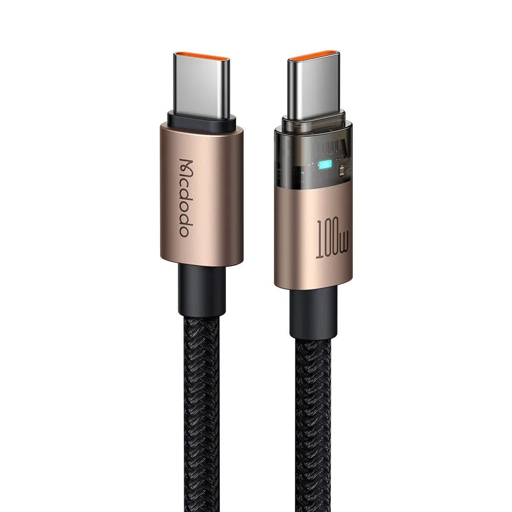 Cavo Dati e Ricarica USB-C - USB-C McDodo CA-5581, 100W, 1.2m, Dorato - immagine 1