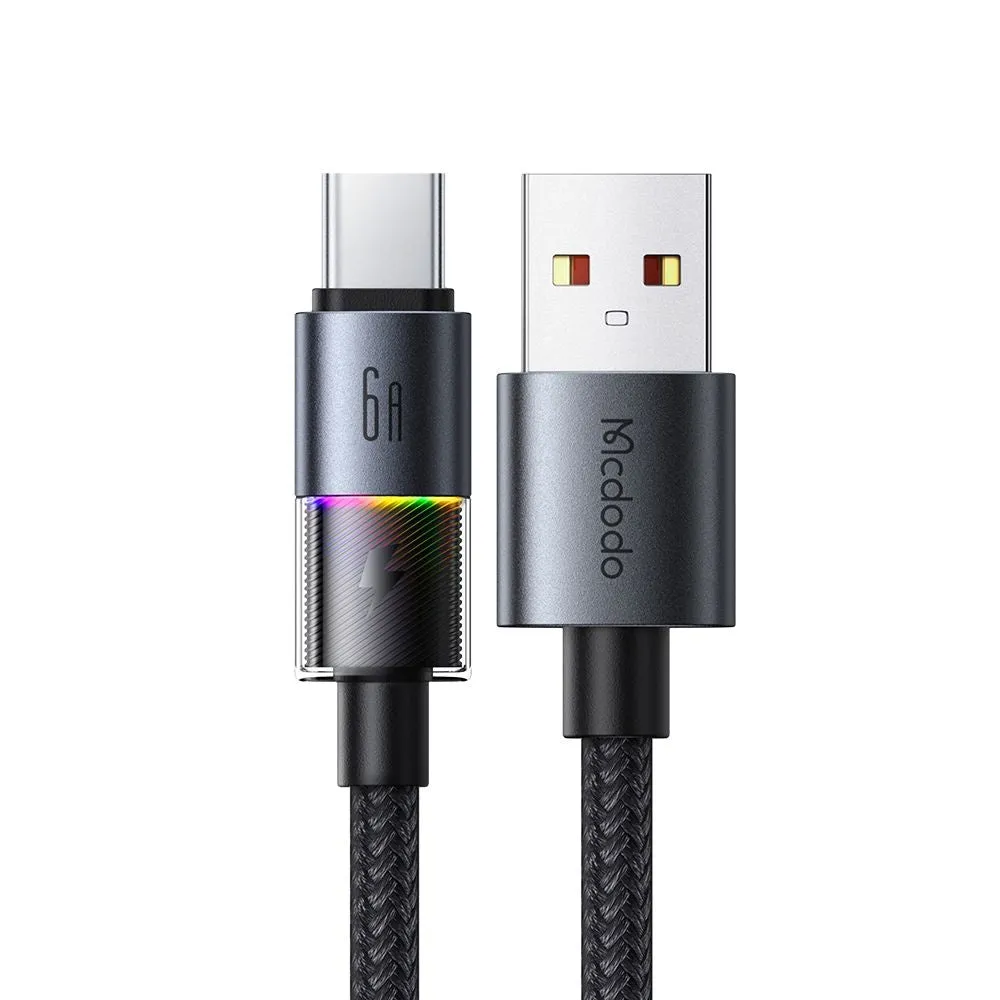 Cavo Dati e Ricarica USB-A - USB-C McDodo CA-8180 Colorful, 66W, 1.2m, Nero - immagine 1