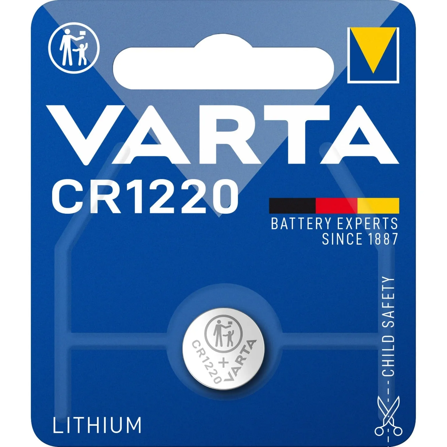 LITHIUM Coin CR1220 (Batteria a bottone, 3V) Blister da 1 - immagine 1