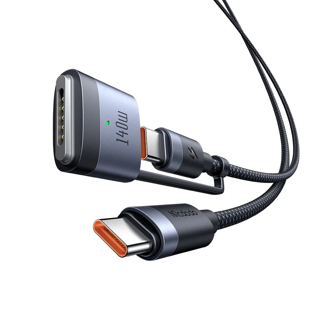 Cavo di Ricarica McDodo CA-0140, USB-C - USB-C / MagSafe 3, 240W, 2m, Nero - immagine 1