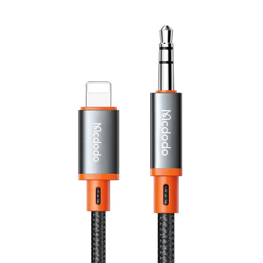 Cavo Audio Lightning - 3.5mm McDodo CA-0780 Castle, 1.2m, Nero - immagine 1