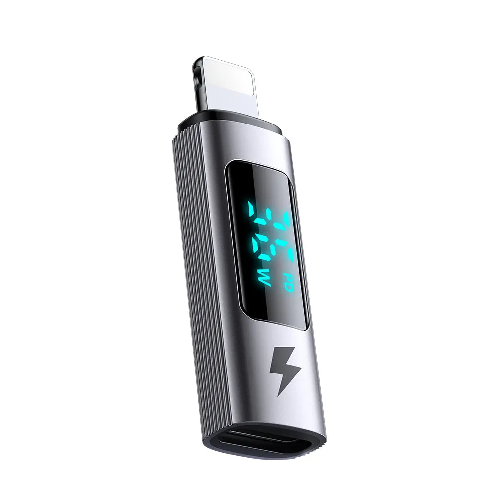 Adattatore Dati e Ricarica USB-C - Lightning McDodo OT-6100 Wales Display, Nero - immagine 1