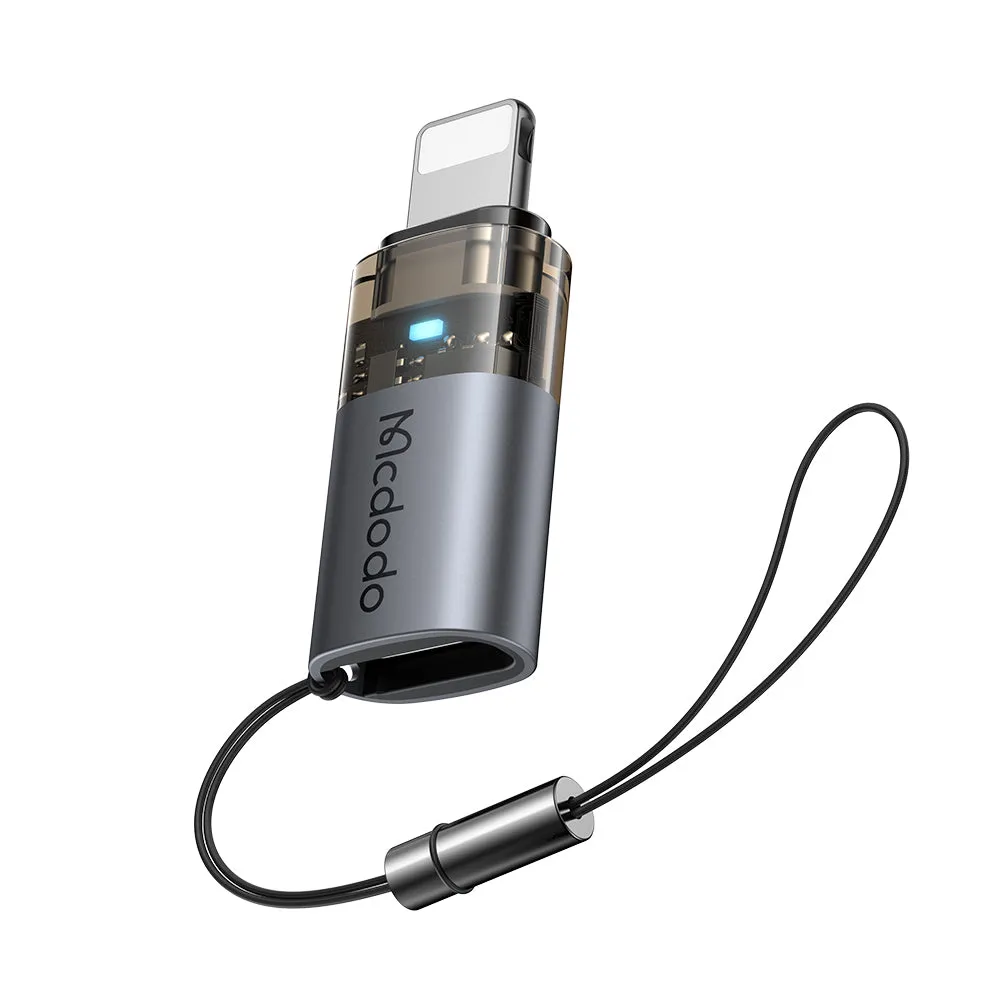Adattatore Dati e Ricarica USB-C - Lightning McDodo OT-7630, Nero - immagine 1