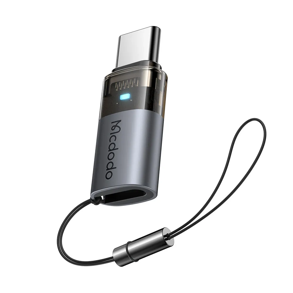 Adattatore Dati e Ricarica Lightning - USB-C McDodo OT-7610, Nero - immagine 1