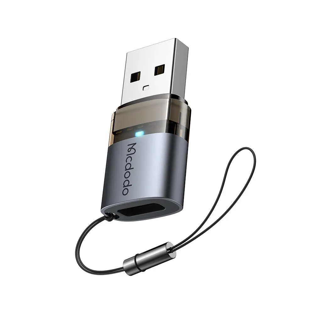 Adattatore Dati e Ricarica USB-C - USB-A McDodo OT-7580, Nero - immagine 1