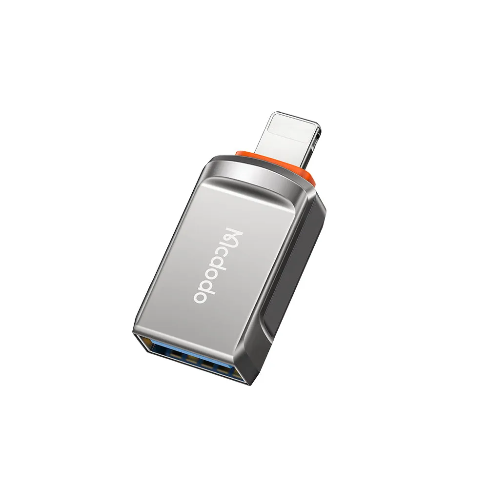 Adattatore OTG Lightning - USB-A McDodo OT-8600, Grigio - immagine 1