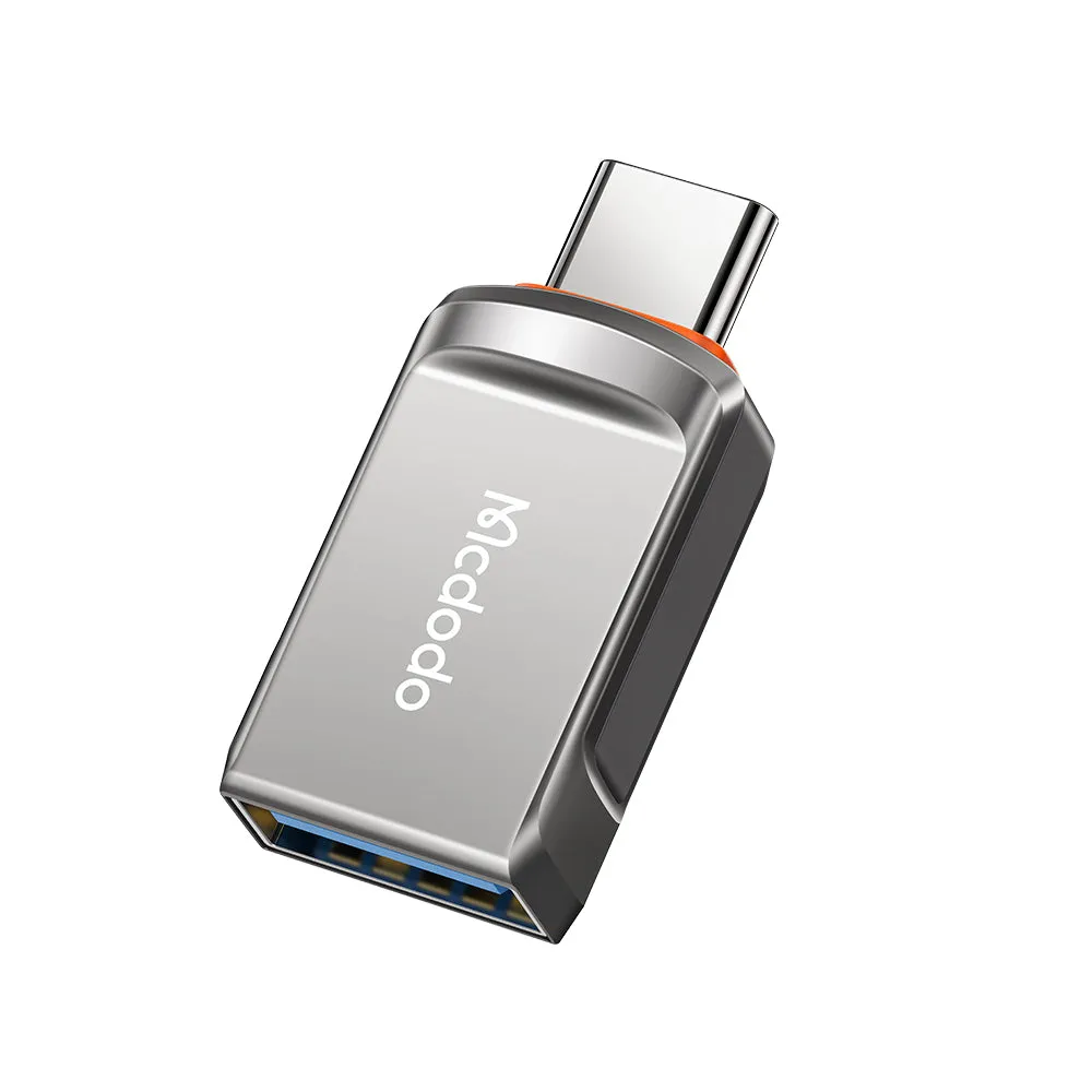 Adattatore OTG USB-C - USB-A McDodo OT-8730, Grigio - immagine 1