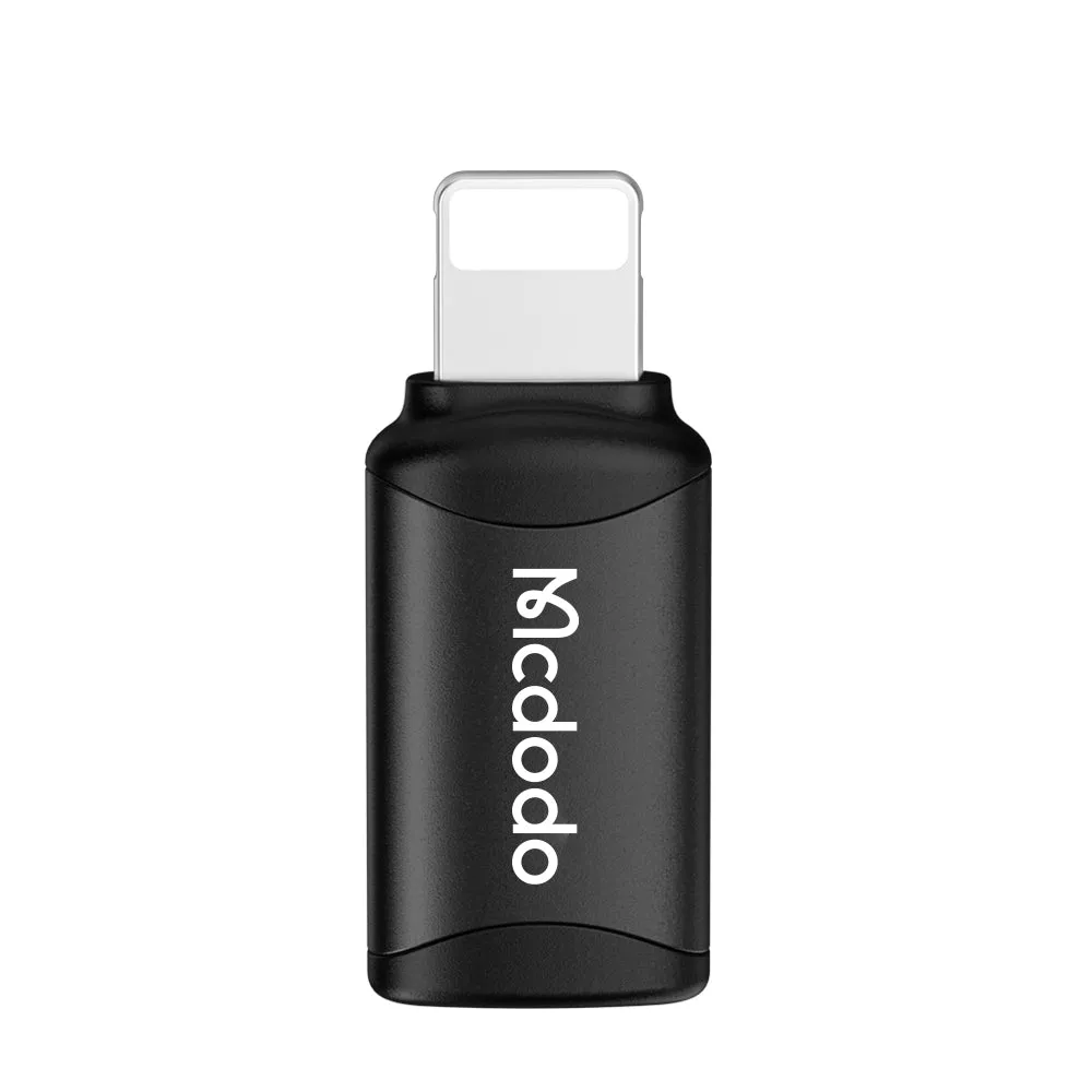 Adattatore Dati e Ricarica USB-C - Lightning McDodo OT-7680, Nero - immagine 1