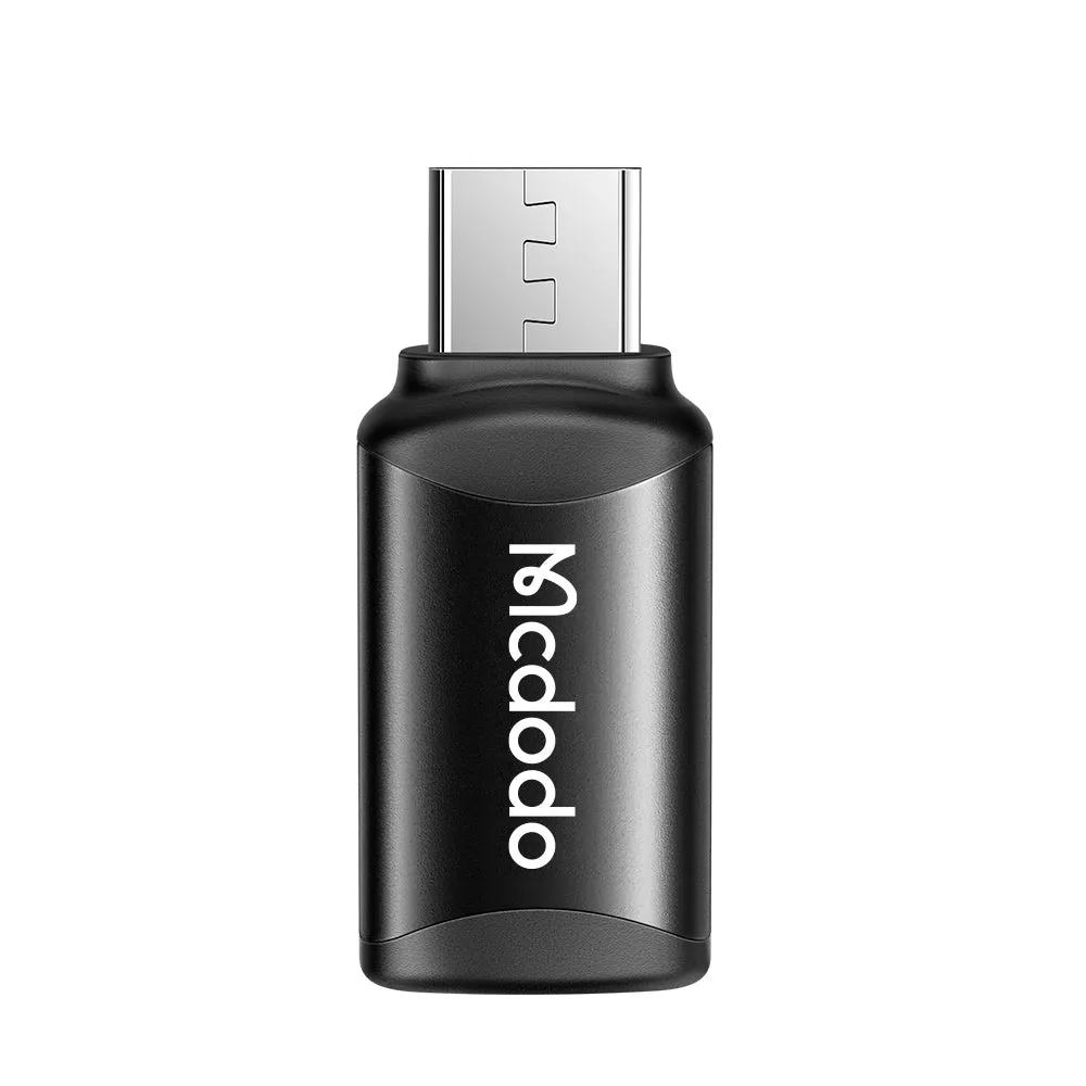 Adattatore Dati e Ricarica USB-C - microUSB McDodo OT-7690, Nero - immagine 1