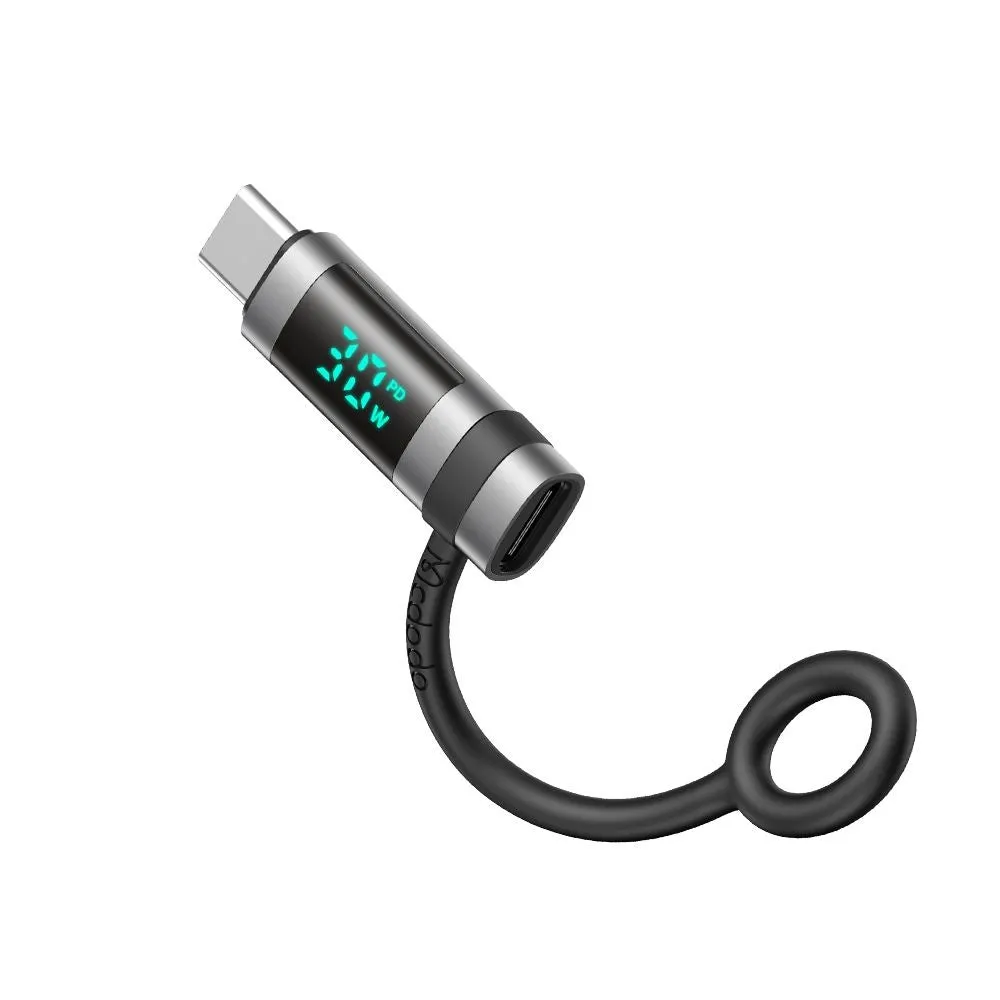 Adattatore Dati e Ricarica Lightning - USB-C McDodo OT-0180 Pigeon Display, Nero - immagine 1